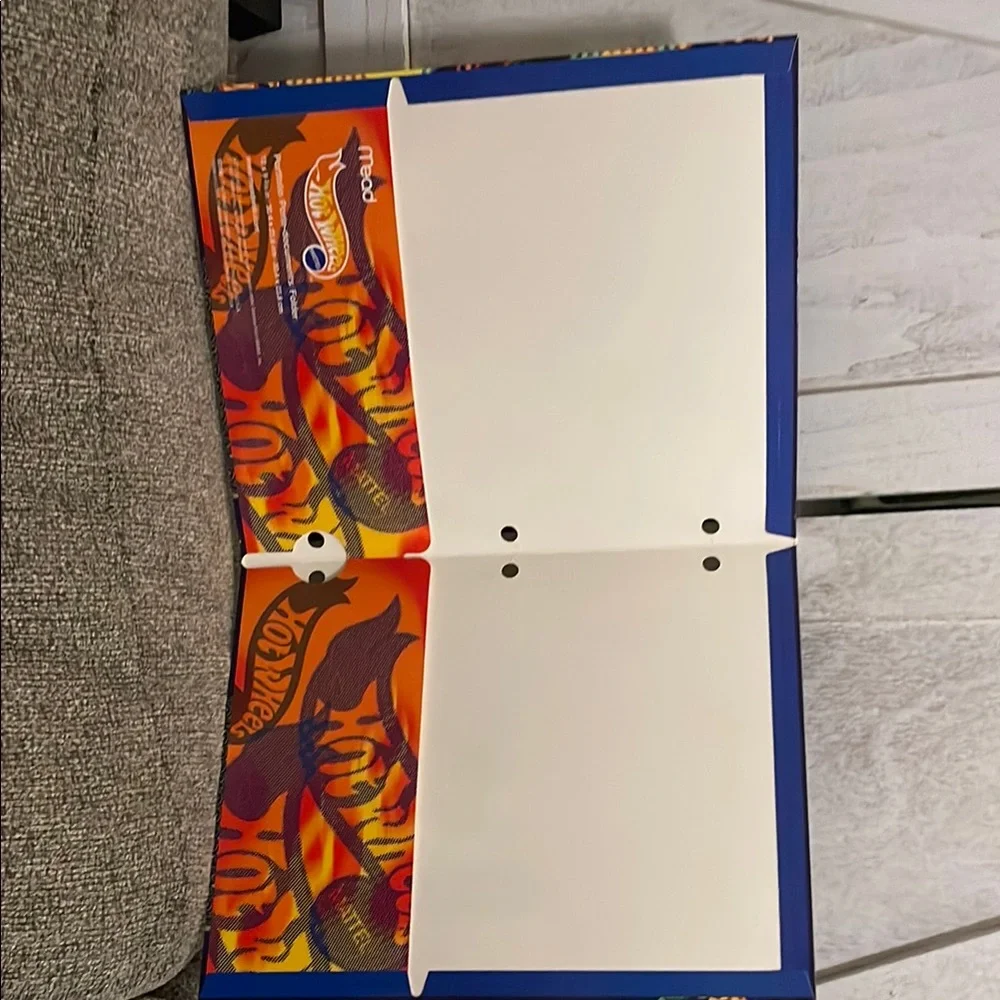 Vintage 90’s Mattel Hot Wheels School Folder Bundle New Never Used from 1997!